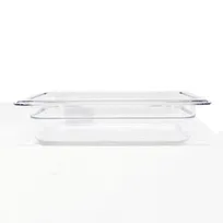 product of Omcan USA 80044 - 1/4 Size Clear Polycarbonate Pan, 10-7/16" x 6-3/8" x 2-1/2" Deep, NSF