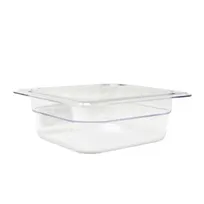 product of Omcan USA 80046 - 1/6 Size Clear Polycarbonate Food Pan, 6-15/16" x 6-3/8" x 2-1/2", NSF