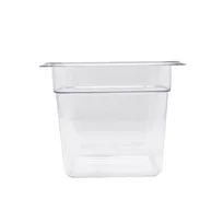 product of Omcan USA 80048 Food Pan - 1/6 Size, 6-15/96" x 6-3/8" x 5-7/8" Deep, Clear Polycarbonate NSF