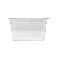 product of Omcan USA 80053 1/4 Size Clear Polycarbonate Pan, 10-7/16" x 6-3/8" x 5-7/8" Deep, NSF