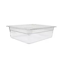 product of Omcan USA 80055 - 1/2 Size Clear Polycarbonate Pan, 12-4/5" x 10-7/16" x 3-15/16" Deep,NSF