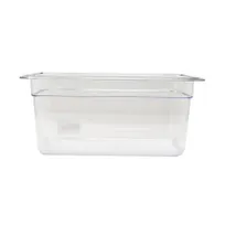 product of Omcan USA 80059 1/3 Size Clear Polycarbonate Pan, 12-4/5" x 6-15/96" x 5-7/8" Deep, NSF