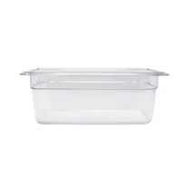 product of Omcan USA 80062 Food Pan - 1/4 Size, 10-7/16" x 6-3/8" x 3-15/96" Clear Polycarbonate, NSF