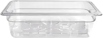 product of Omcan USA 80074 1/3 Size Clear Polycarbonate Food Pan, 12-4/5" x 6-15/96" x 3-15/96" Deep NSF