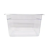 product of Omcan USA 80075 Plastic Food Pan 1/2 Size, 12-4/5" x 10-7/16" x 7-7/8" Polycarbonate NSF Approved