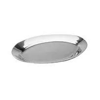 product of Omcan USA 80086 Sizzle Platter, 10" Oval Mirror Aluminum, Handle‑Free Design For Tabletop Serving