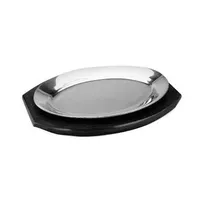 product of Omcan USA 80090 - 10" Oval Wood Sizzle Platter Underliner for 80086 Fajita Skillets