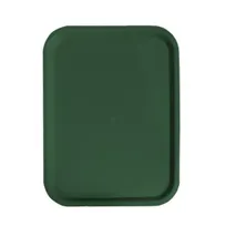 product of Omcan USA 80095 Fast Food Tray - Rectangular Basket Weave, 12" x 16", Green Polypropylene, NSF