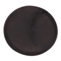product of Omcan USA 80110 Round Non‑Slip Serving Tray, 14" Diameter, ABS Plastic, Brown Tray & Surface, NSF