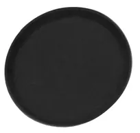 product of Omcan USA 80111 - 11" Round Non-Slip Serving Tray, ABS Plastic, Black, NSF-Approved