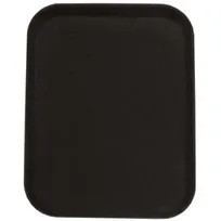 product of Omcan USA 80115 Rectangular Non‑Slip Serving Tray, 18" x 14", Black ABS Construction, NSF