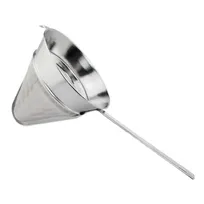 product of Omcan USA 80123 Bouillon Strainer, 8-1/2" Diameter, 40 Mesh, Flat-Handle, Stainless Steel Chinois