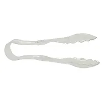 product of Omcan USA 80150 Plastic Serving Tongs, 6" Scallop Grip, Clear Polycarbonate, 3-6" Size