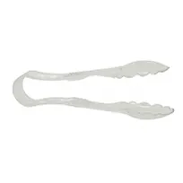 product of Omcan USA 80154 Plastic Serving Tongs, 9" Scallop Grip, Clear Polycarbonate, NSF, 7-9" Food Service