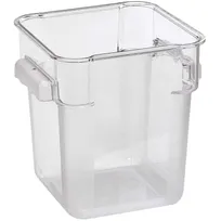product of Omcan USA 80180 Storage Container – 18 Qt Square Polycarbonate Clear, No Lid, 13‑18 Qt