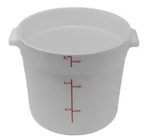 product of Omcan USA 80192 6-Qt PP White Container, NSF, Acid/Oil/Alcohol Safe, 15°C‑80°C Range