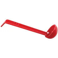product of Omcan USA 80217 Red Polycarbonate Ladle, 13" Length, 1/2‑1½ oz, One‑Piece Plastic Utensil