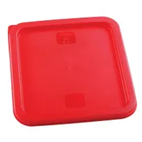 product of Omcan USA 80223 Square Food Storage Container Lid, Red Polyethylene, Fits 6 Qt & 8 Qt Containers