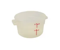 product of Omcan USA 80226 2-Qt Round Storage Container, Translucent Polypropylene, 1-2 Qt, No Lid