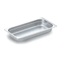 product of Omcan USA 80267 Stainless Steel Steam Table Pan, 1/3 Size, 6-7/8" x 12-3/4" x 2-1/2" Deep, NSF