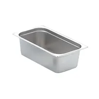 product of Omcan USA 80269 Stainless Steel Steam Table Pan, 1/3 Size, 6-7/8" x 12-3/4" x 6" Deep, NSF, Solid