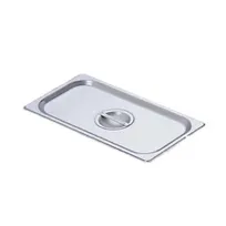 product of Omcan USA 80270 Stainless Steel Steam Table Pan Cover - 1/3-Size Flat Solid with Handle, No Hinge