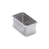 product of Omcan USA 80274 Stainless Steel Steam Table Pan, 1/4 Size, 10-5/16" x 6-5/16" x 6" Deep, Solid, NSF
