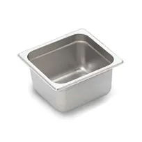 product of Omcan USA 80278 Stainless Steel Steam Table Pan - 1/6 Size, 6-7/8" x 6-5/16" x 4" Deep, Solid, NSF
