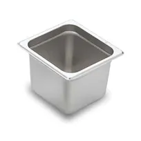 product of Omcan USA 80279 Stainless Steel Steam Table Pan, 1/6 Size, 6-7/8" x 6-5/16" x 6" Deep, NSF
