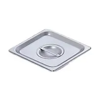 product of Omcan USA 80280 Stainless Steel 1/6-Size Flat Solid Steam Table Pan Cover with Handle, NSF