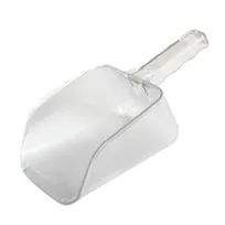 product of Omcan USA 80323 Utility Scoop - 32 oz Clear Plastic Flat-Bottom Design, Kitchen Ice Shovel