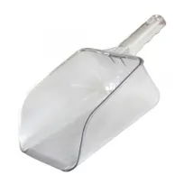 product of Omcan USA 80324 Utility Scoop, Clear Plastic, Flat-Bottom, 64-86 oz, Kitchen Hand Tool