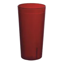product of Omcan USA 80337 Pebbled Tumbler, 9-1/2 Oz, Red Textured, BPA-Free Plastic Beverage