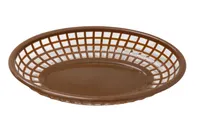 product of Omcan USA 80358 Platter Basket, Oval 9-1/4" x 5-3/4" x 1-7/8" Plastic Brown Tray For Restaurants
