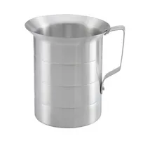 product of Omcan USA 80401 Measuring Cup - 1 Qt (950 mL) / 32 oz Aluminum, Riveted Handles, Precise Pour