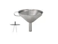 product of Omcan USA 80415 Funnel – 5" Wide Mouth, Removable Stainless Steel Strainer, 3‑5" Top Diameter