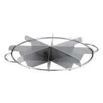 product of Omcan USA 80421 Pie Cutter, 6‑Slice Skull Design, Stainless Steel, 6‑Cut Professional Baking Tool