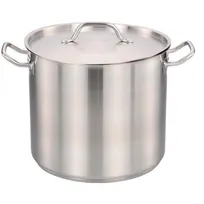 product of Omcan USA 80441 24-Qt Stainless Steel Stock Pot with Lid, Dishwasher Safe, NSF