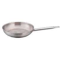 product of Omcan USA 80446 Fry Pan – 7.9" Diameter x 1.6" Deep Stainless Steel, Welded Handle, Uncoated, NSF