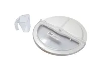 product of Omcan USA 80579 Rotating Lid for 10‑Gallon White Container, Plastic, NSF Certified, 20 oz Clear Scoop