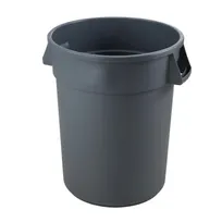 product of Omcan USA 80586 Heavy-Duty Trash Can, 32-Gallon, 21.92" Diameter x 27.28" H, Gray Polyethylene