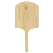 product of Omcan USA 80604 Pizza Peel – 14" x 16" Rectangular Wood Blade, Tapered, 30" Length, Wood Handle