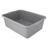 product of Omcan USA 80624 Standard Bus Box, 21.5"L x 15.5"W x 5"H, Gray Polypropylene, NSF