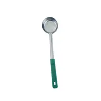 product of Omcan USA 80779 - 4 oz One-Piece Stainless Steel Solid Portion Control Spoon with Green Handle