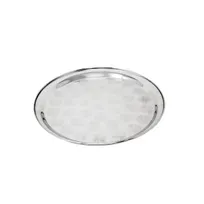 product of Omcan USA 80811 - 12" Stainless Steel Round Serving Tray, Durable Metal Display Tray