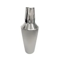 product of Omcan USA 80828 Bar Cocktail Shaker Set, 28 oz, 3-Pc Stainless Steel, Mixology Essential