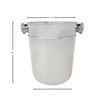 product of Omcan USA 80836 Wine Bucket - 8‑Quart Stainless Steel Cooler, Knob Handles, 5‑9 Qt Capacity