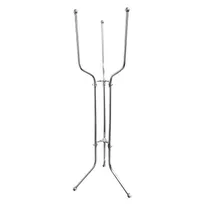 product of Omcan USA 80838 Folding Stand - 8‑Quart Wine Bucket Support, Stainless Steel Triple Leg Base