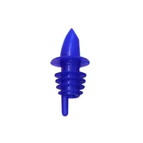 product of Omcan USA 80851 Free-Flow Liquor Pourer, Blue Spout, Plastic, 12/Pack, Easy-Fit Design