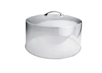product of Omcan USA 80876 Cake Cover - 12" Clear Plastic Skull Design with Chrome Plated Handle